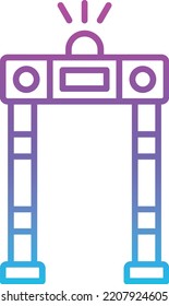 Metal Detector vector icon. Can be used for printing, mobile and web applications.