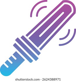 Icono de Vector del detector de metales. Se puede utilizar para aplicaciones de impresión, móviles y de Web.