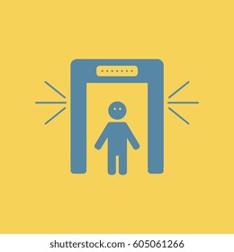 metal detectors. people scanner, airport scanner