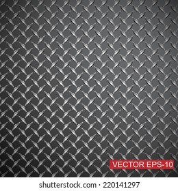 Metal diamond plate.abstract industrial background.Vector illustration 