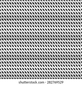 Metal with "dimples", holes. Punched, perforated metal background. Repeatable. (Metallic gradient)