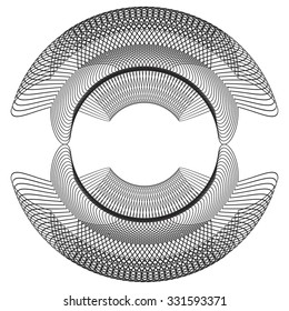 
metal disc on a white background