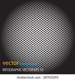 Metal dot perforated texture abstract vector background-silver