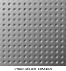 Metal dot texture gray background. Vector illustration