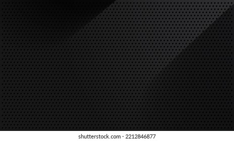 Metal Dots Black Background, stage scene, luxury abstract, overlap layer shadow gradients space composition, 3840 x 2160 monitor size for banner