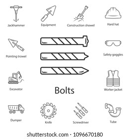 Metal drill bit icon. Simple element illustration. Metal drill bit symbol design from Construction collection set. Can be used for web and mobile on white background