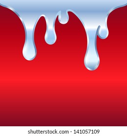 Metal Drips. Abstract Background. Vector Illustration