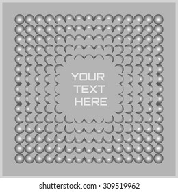 Metal effect background with chrome particles