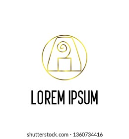 metal element logo icon or symbol for mining company