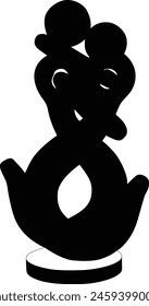 Metal elements silhouette vector illustration. icon, vector, logo.