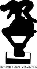 Metal elements silhouette vector illustration. icon, vector, logo. vintage interior.   