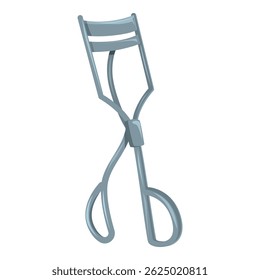 Metal eyelash curler standing upright, ready to be used for enhancing natural beauty