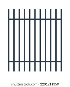 Metal fence icon. Vector illustration