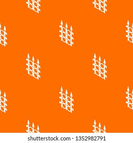 Metal fence pattern vector orange for any web design best