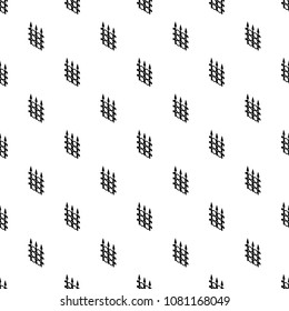 Metal fence pattern vector seamless repeating for any web design