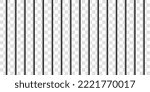 Metal fence. Prison bars. Realistic lattices. Vector illustration isolated on transparent background.	