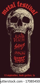 Metal Festival Gig Poster Flyer Template