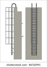 metal fire escape stairs