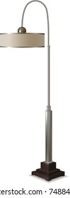 Metal floor lamp