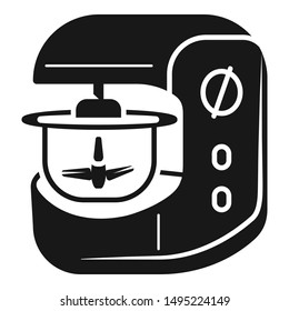 Metal food processor icon. Simple illustration of metal food processor vector icon for web design isolated on white background