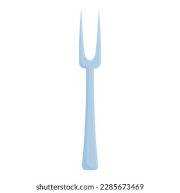 Metal fork icon cartoon vector. Kitchen equipment. Spatula accessories