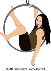 Metal frame and flexible play in a ring