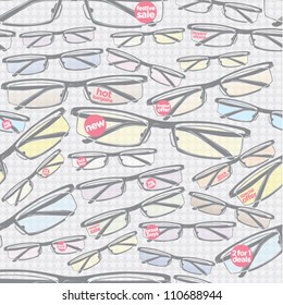 metal frame glasses seamless wallpaper