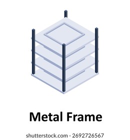  Metal Frame Vector Symbol, das leicht geändert oder bearbeitet werden kann
