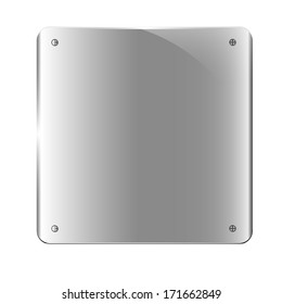 metal frame, vector illustration
