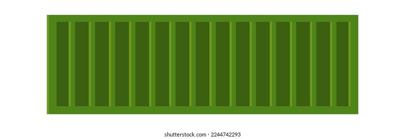 Metal freight wagon flat icon Logistic on railroad. Vector illustration