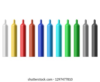 Metal gas cylinders