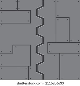 metal  gate door vector illustration concept design template web