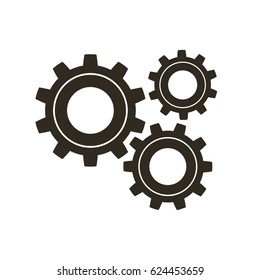Metal gears set. Factory gears vector icon. Mechanical gear. The image of the gear. Machine gear. Cogwheel gear