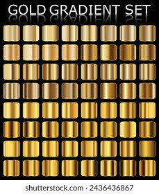 Metal gold gradient color set