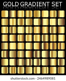 Metal gold gradient color set