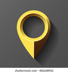 Metal gold pointer with bevel