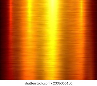 Metal gold texture background, brushed metal texture plate pattern, shiny metallic texture vector illustration.