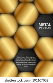 metal gold vector background