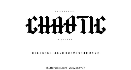 Metal Gothic uppercase fette Schrift-Schrift