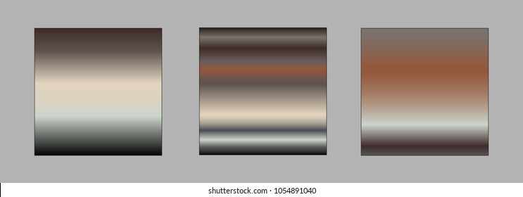 Metal gradient background for deign concepts, wallpapers, web, presentations and prints. Vector illustration.