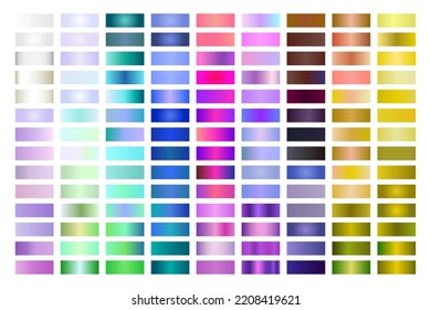 Metal Gradient Collection of All Color Swatches	
