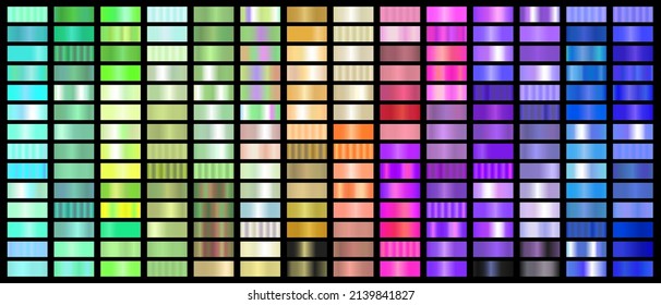 Metal Gradient Collection of Every Color Swatches	
