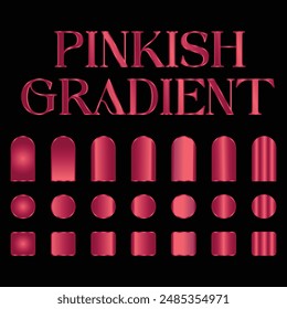 Metal Gradient. Gradient Set. Vector. Metallic Gold Color Collection. Pearl Effect. Gold, Silver, Bronze Palette. Steel, Iron, Aluminium, Tin. Holographic Background. 