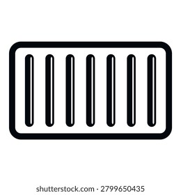 Metal grate controlling air flow, symbolizing thermal comfort and ventilation