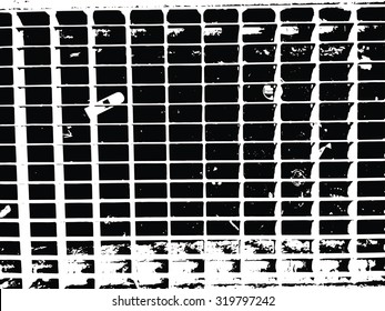 Metal grate for drainage texture