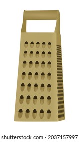 Metal grater slicer. vector illustration