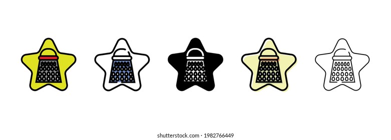 metal grater vector type icon