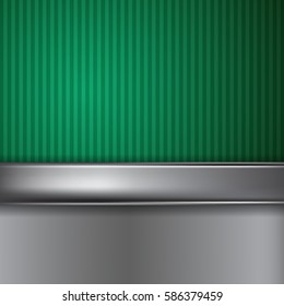 Metal green background with place for text. Pattern for your business design. EPS10 Vector.