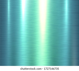 Metal green texture background, brushed metallic texture plate.
