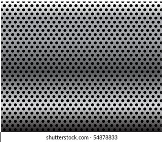 metal grid background-vector.Metal texture.